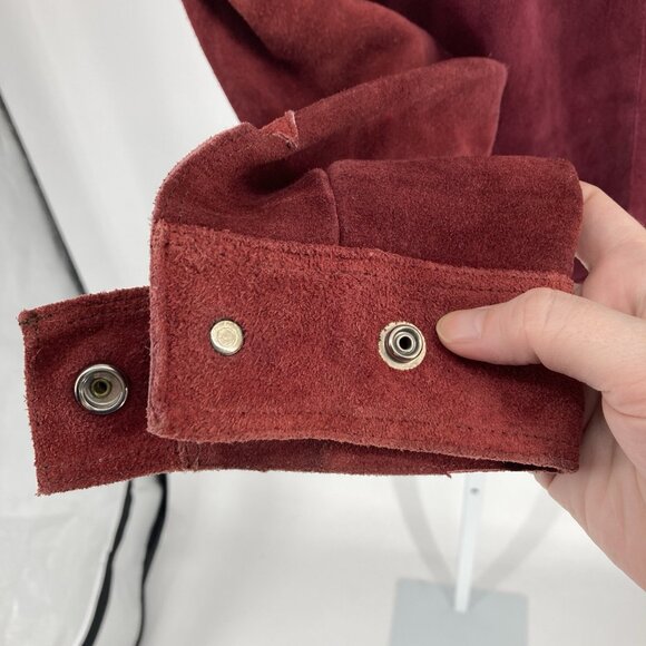 VTG Womens Hippie Western Jacket 70s Indie Suede Sz Medium Southwest Equestrian - Picture 10 of 16